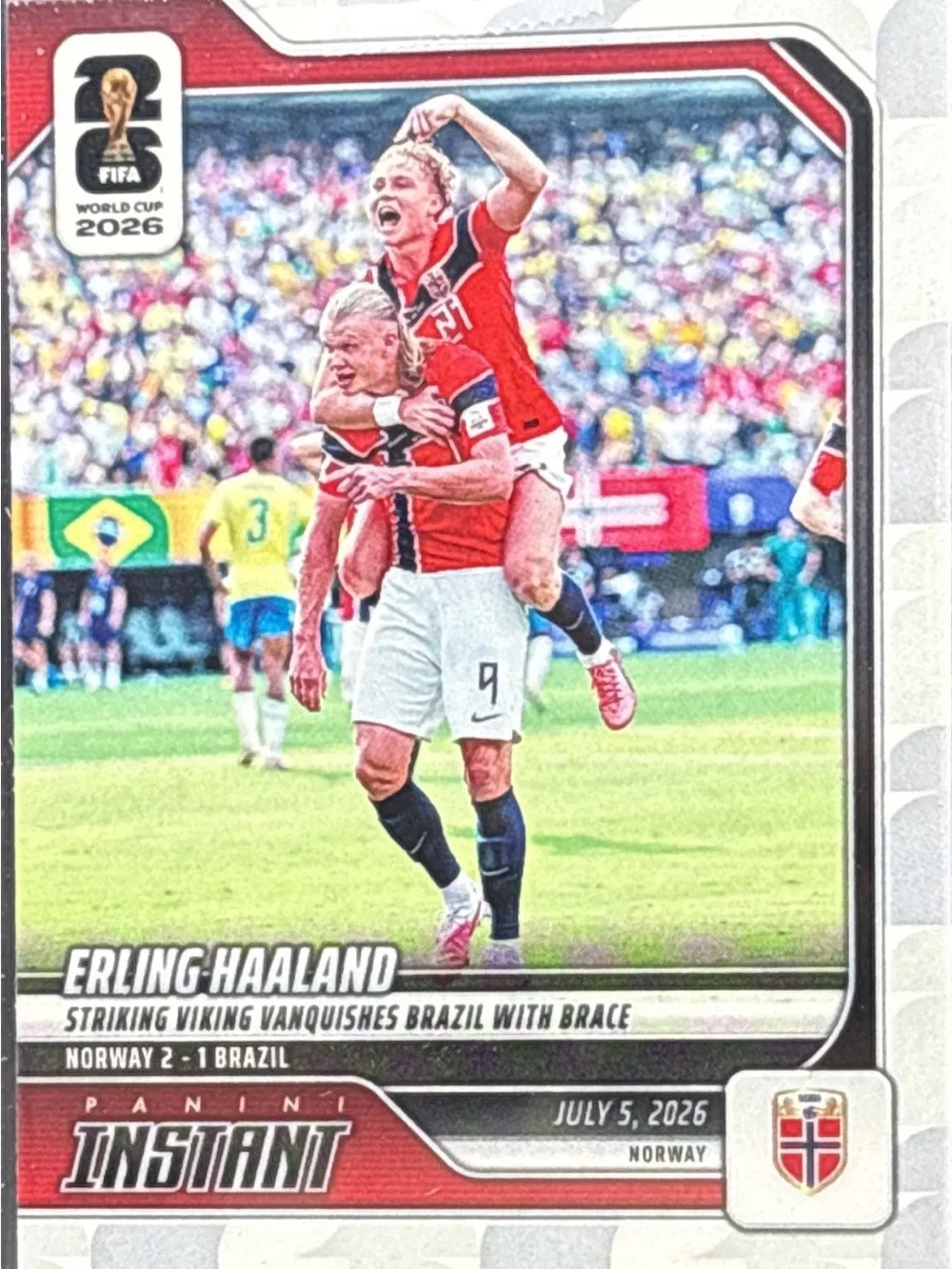 Panini Instant Erling Haaland Soccer Trading Card - LE 1/3610